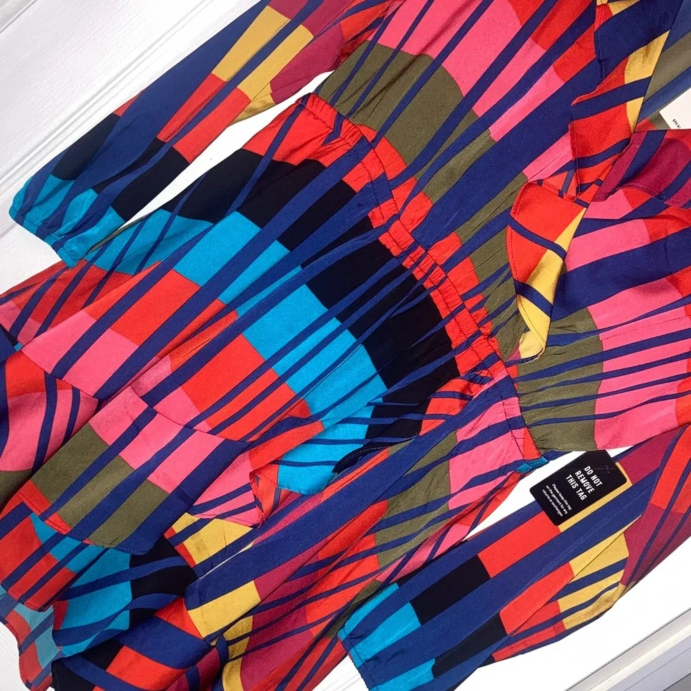 Express Multicolor Striped Dress NWT - Picture 8 of 8